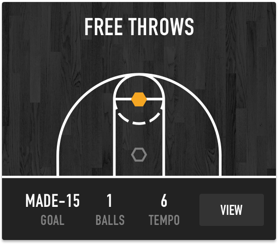 Free throws on Dr. Dish Basketball Shooting Machines
