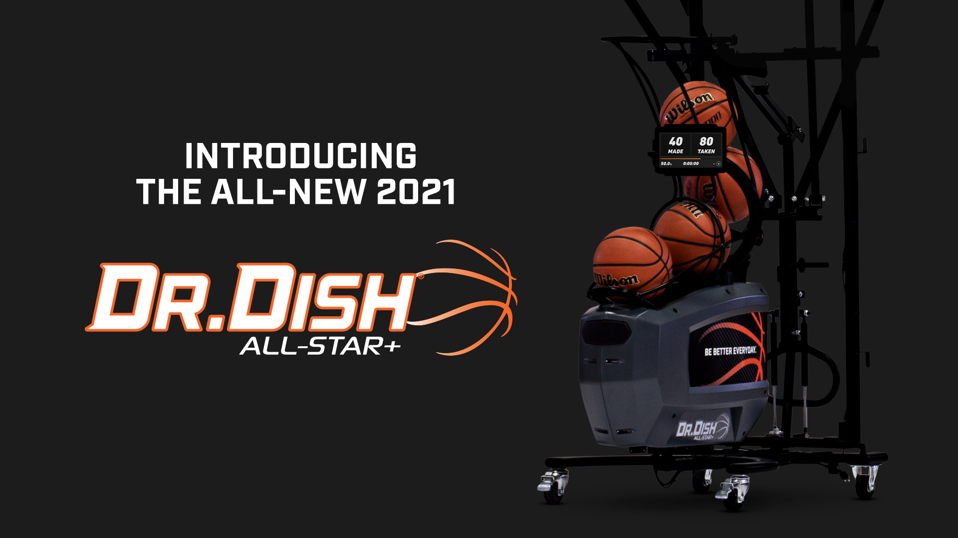 Dr. Dish All-Star バスケットボールシューティングマシン Dr. Dish All-Star+ Basketball Shooting Machine | Dr. Dish